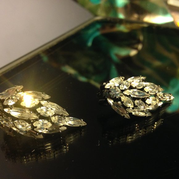 Pair Vintage Sherman Earrings - Picture 2 of 5